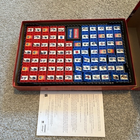 1999 Stratego Board Game Capture The Flag Battlefield Game Hasbro Milton Bradley - Picture 4 of 5
